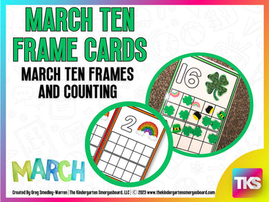 March Ten Frame Cards