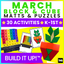 Build It Up! March Pattern Block and Counting Cube Mats