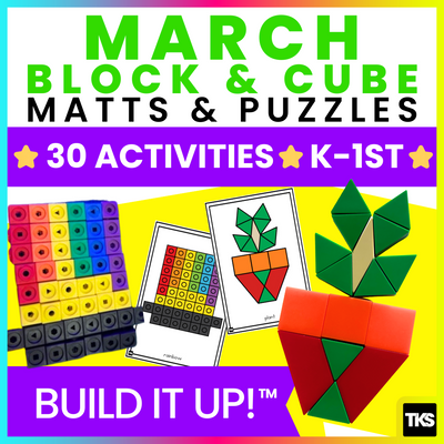 Build It Up! March Pattern Block and Counting Cube Mats