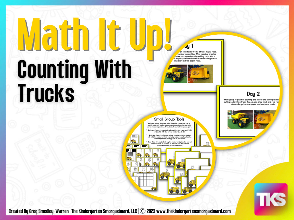 Math It Up! Counting With Trucks – The Kindergarten Smorgasboard Online ...