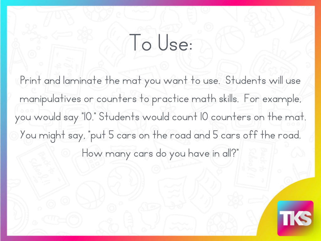 Math Mats - Number Sense Mats