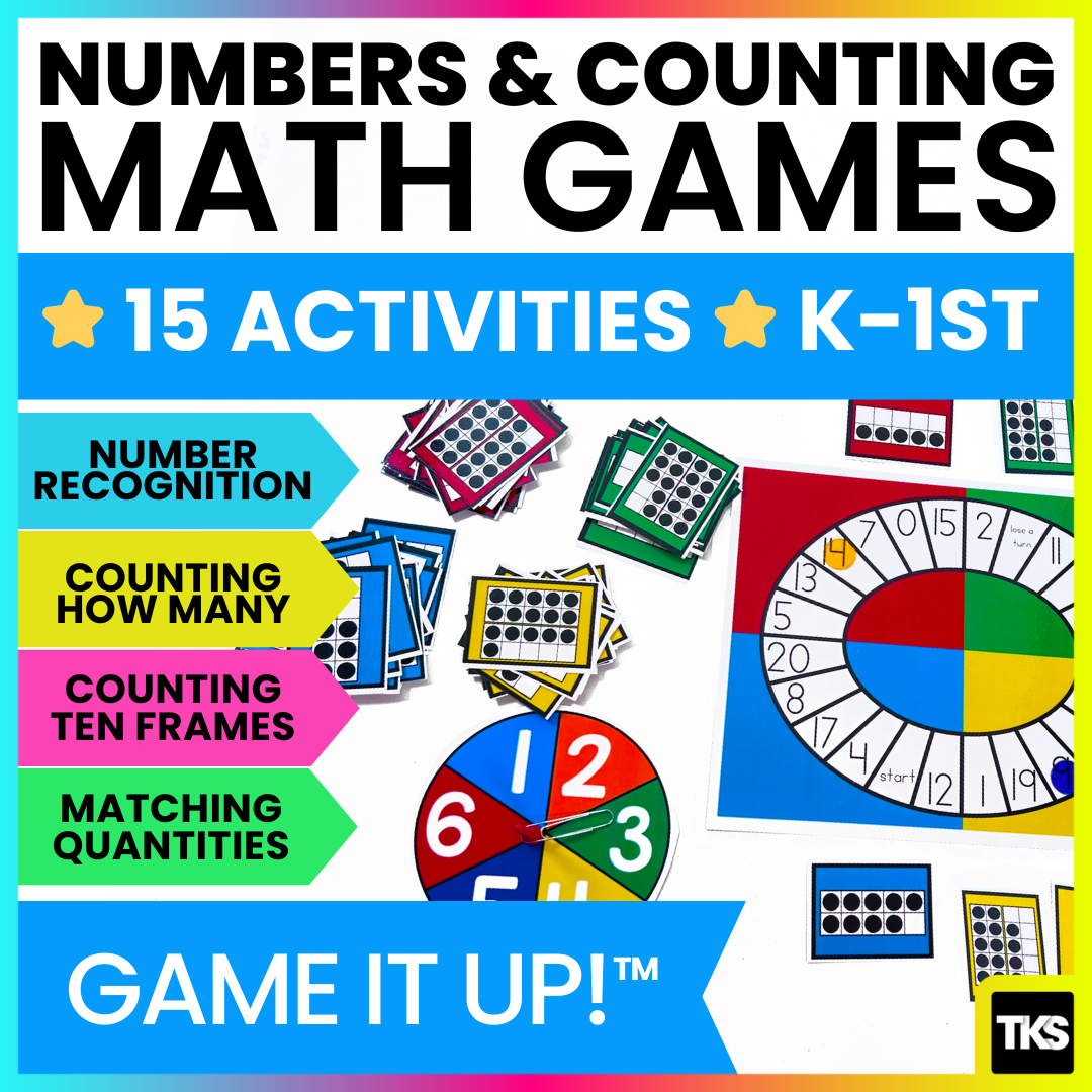 Game It Up! Numbers & Counting – The Kindergarten Smorgasboard Online Store