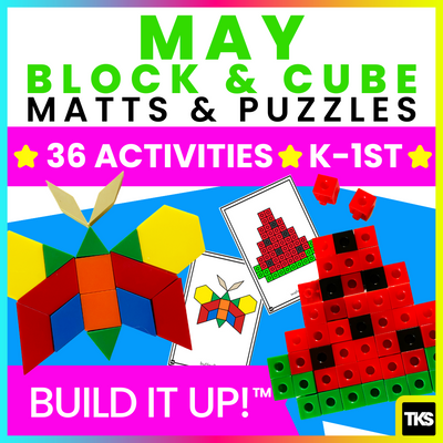 Build It Up! May Pattern Block & Counting Cube Mats