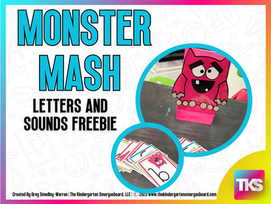 Monster Mash Letter Recognition FREEBIE!