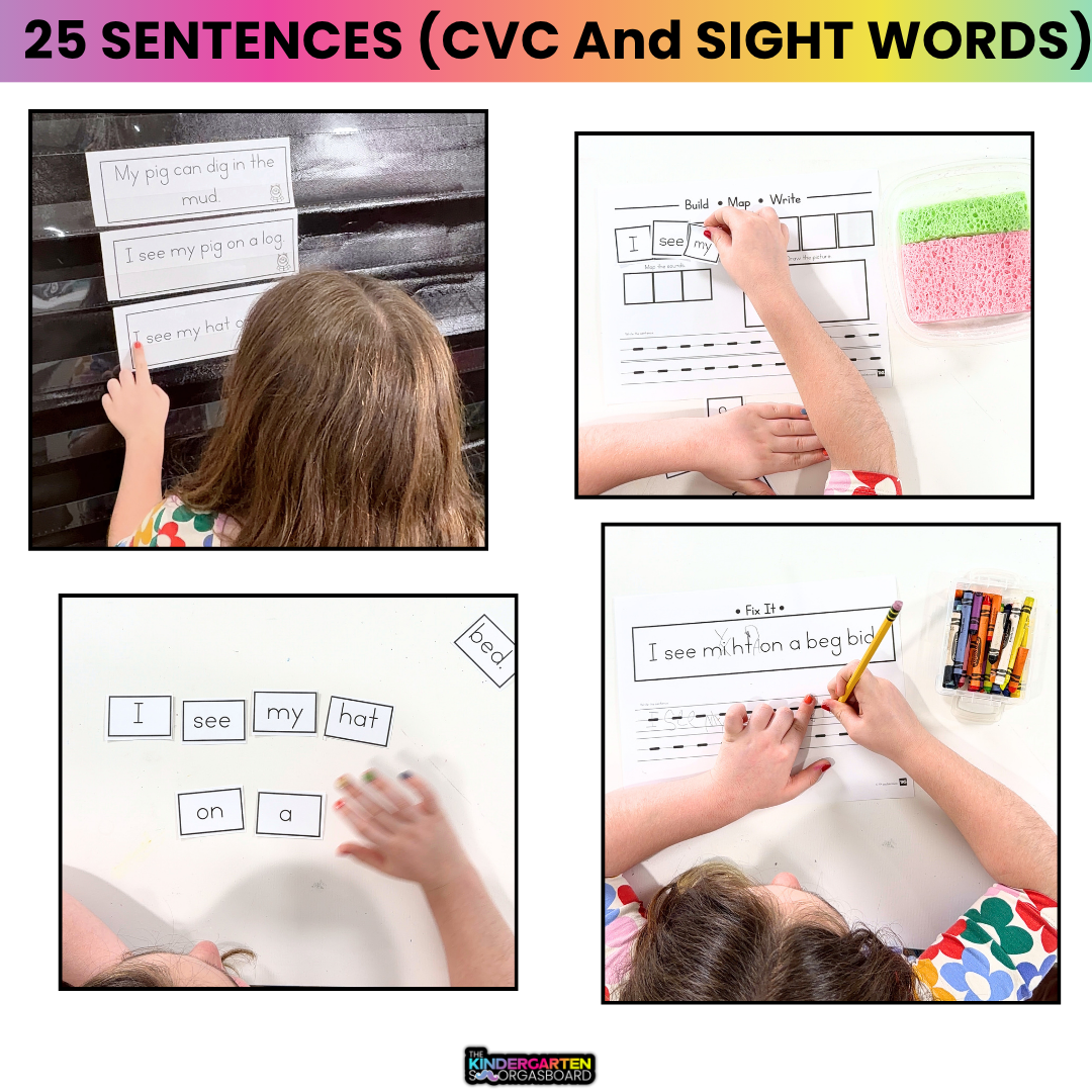 Building SentenceS & Sentence Writing BUNDLE | Phonics And Fluency Activities |