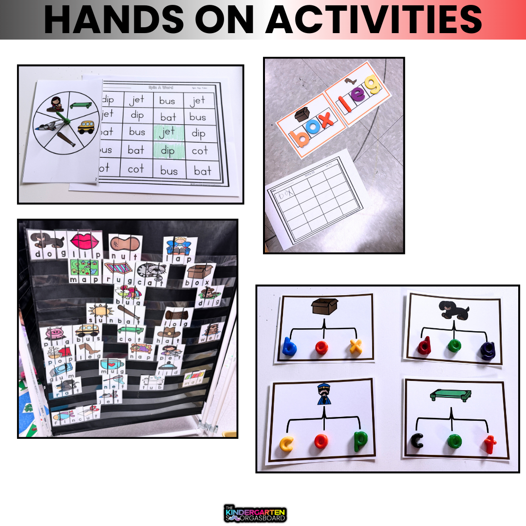 CVC Words: CVC Word Games: Phoneme Segmentation Activities
