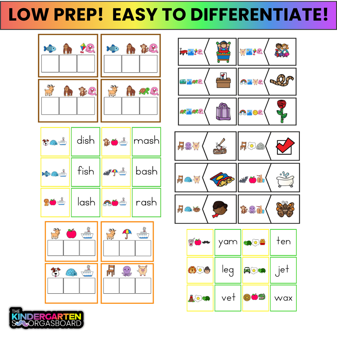 Phonics Games Bundle: Mystery Words Games And Activities