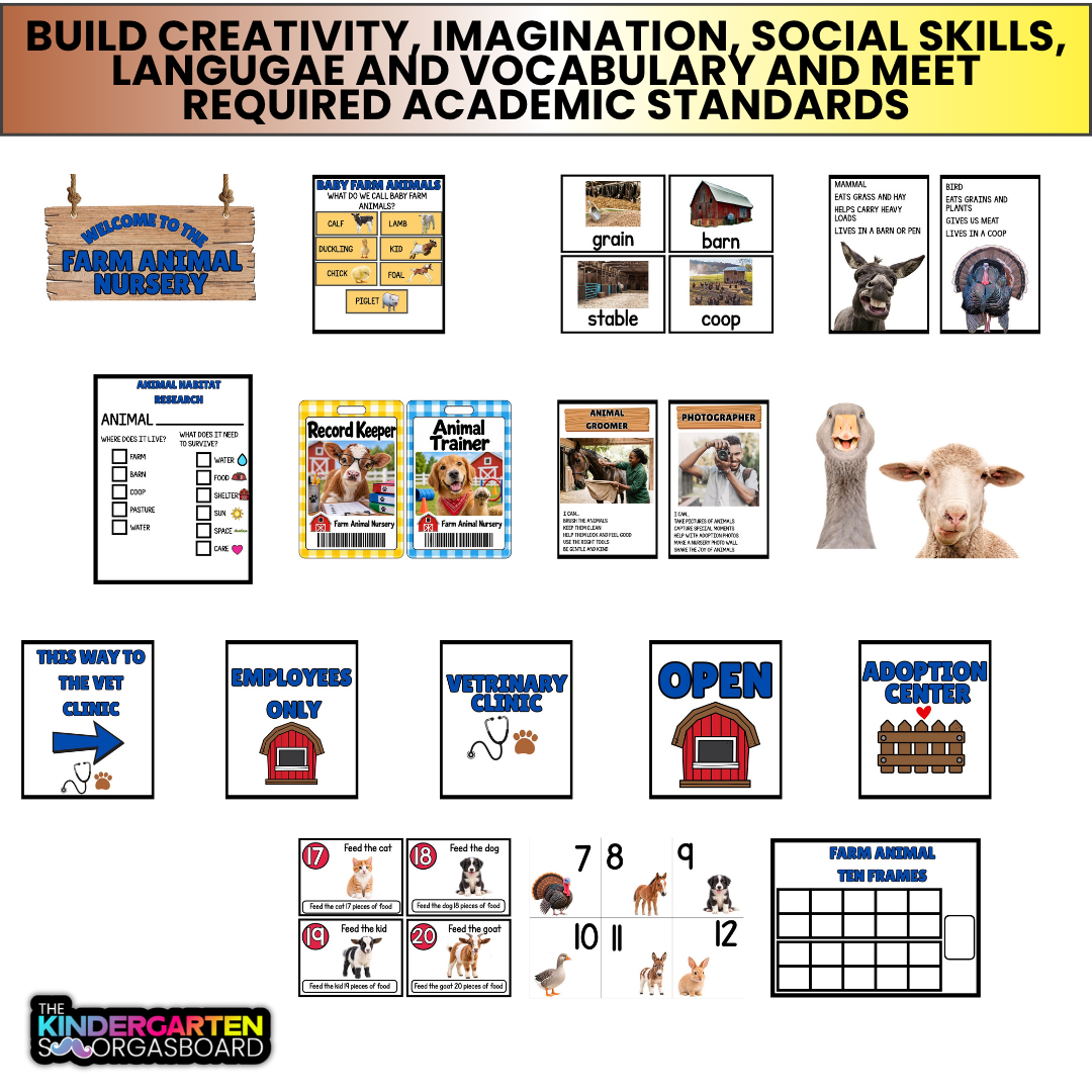 Dramatic Play Center: Dramatic Play Printables: Farm Animals And Farms