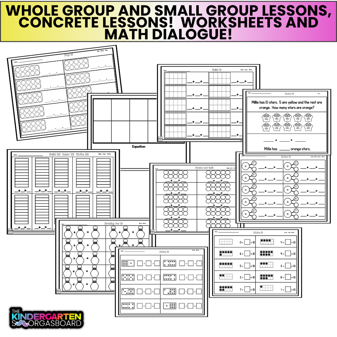 Making 10: Ways To Make 10 Activities And Making 10 Worksheets