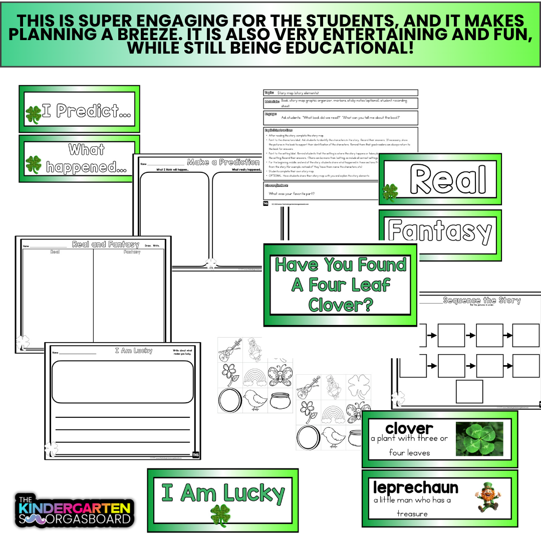 There Was An Old Lady Who Swallowed A Clover: St. Patrick's Day Activities