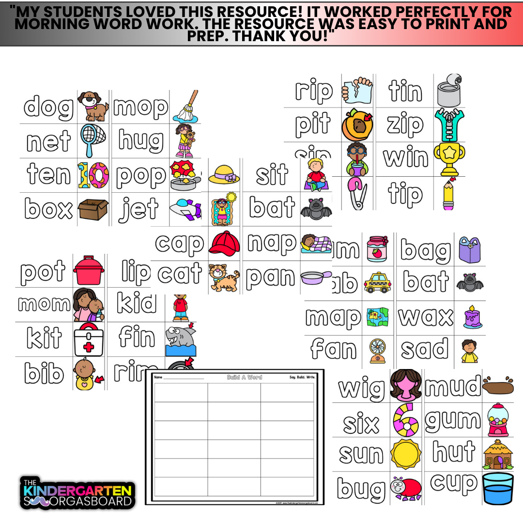 CVC Words Practice: Blending CVC Words! Spelling CVC Words!