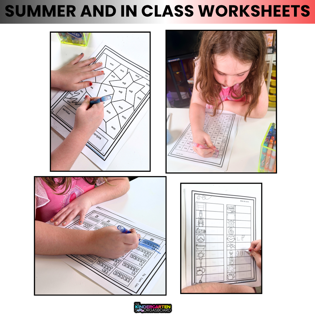 Summer Packet | Summer Worksheets | Kindergarten Review | 60 Worksheets
