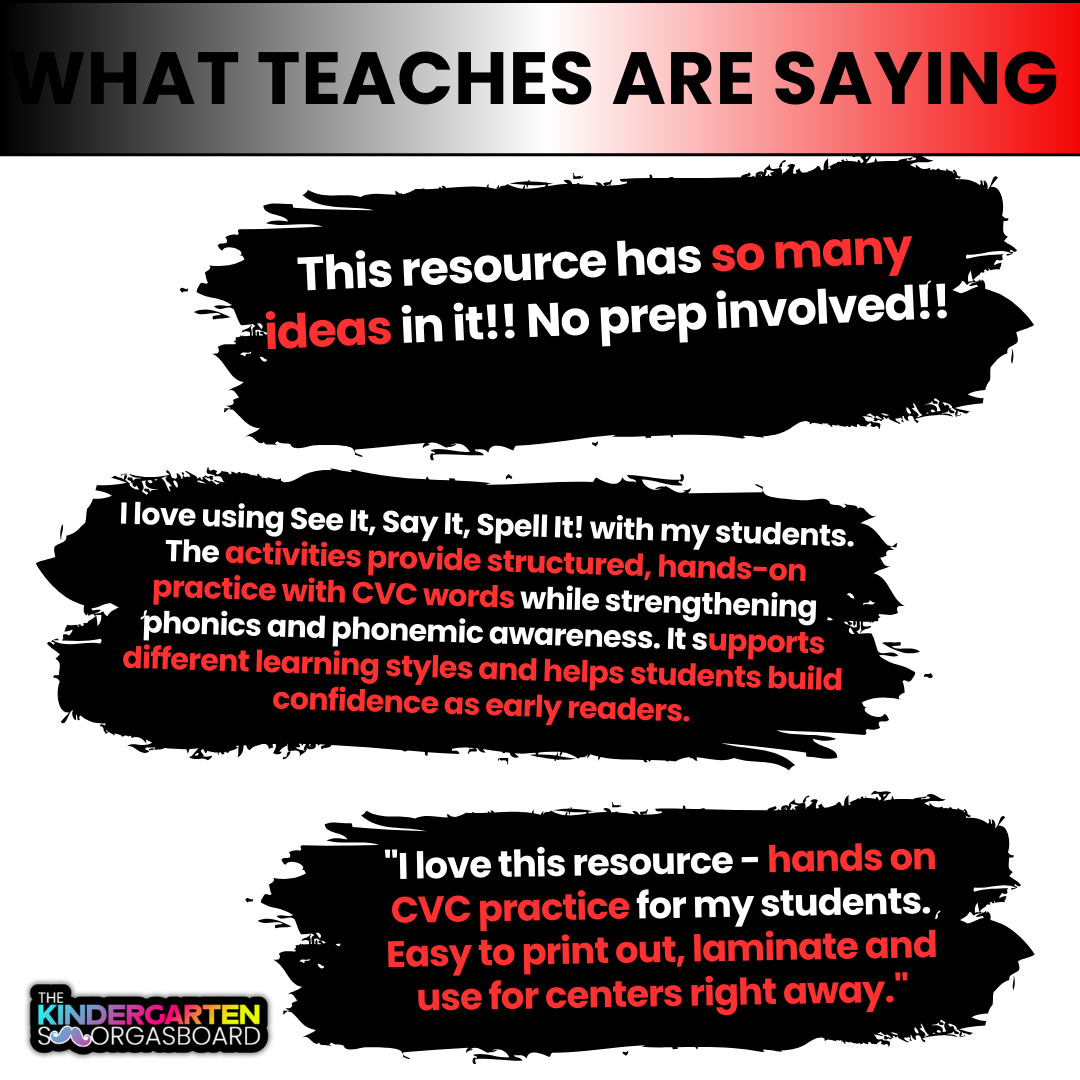 CVC Words: CVC Word Games: Phoneme Segmentation Activities