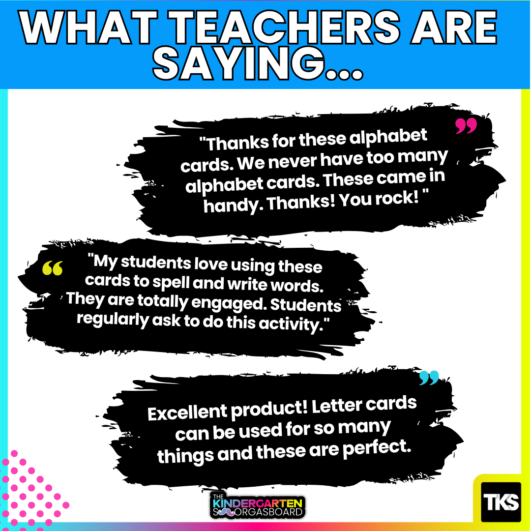 Glitter Letter Cards – Alphabet Cards for Phonics, Centers, and Small Groups