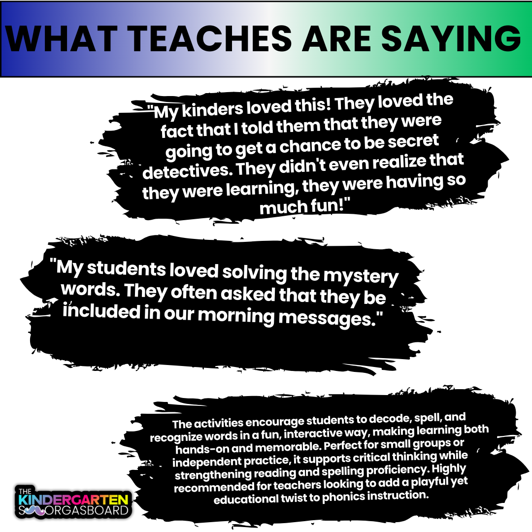 Digraphs: See It! Say It! Spell It! Mystery Words Digraph Game!