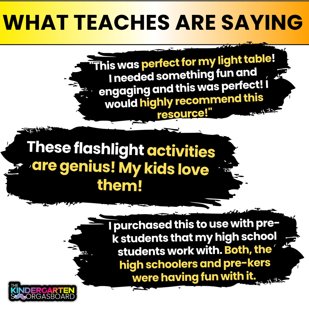 Summer Flashlight Activities: Light Table Activities For Summer