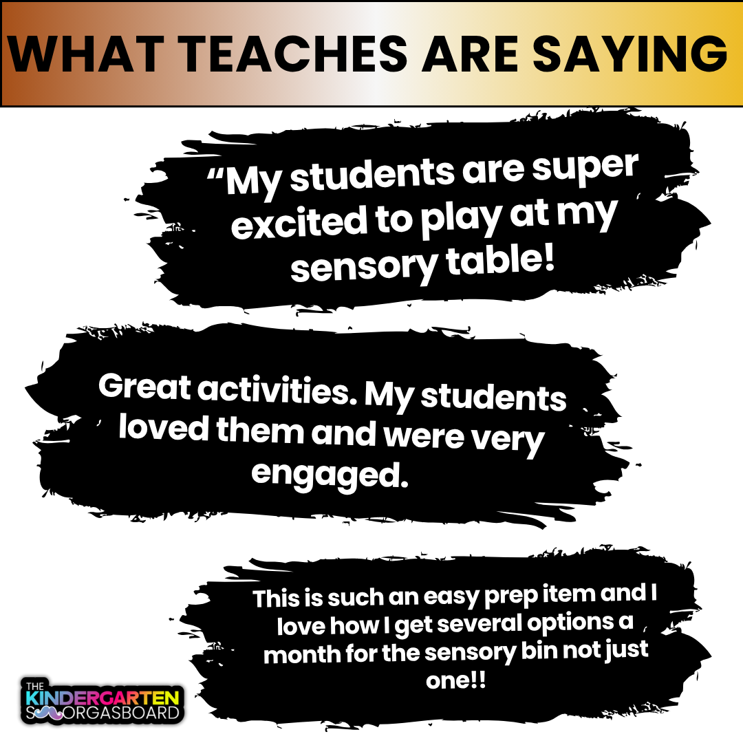 Kindergarten Sensory Bin Activities: November, Fall And Thanksgiving