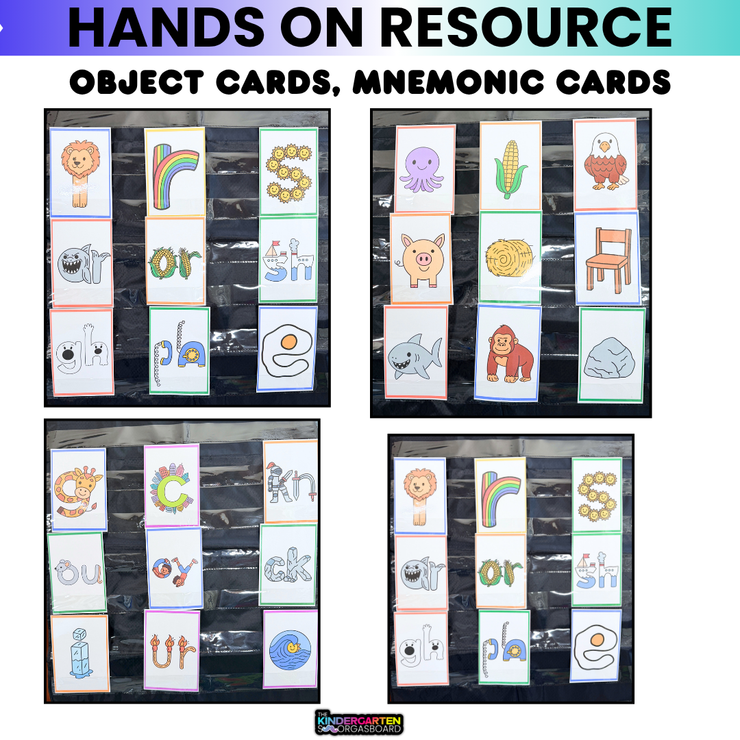 Embedded Mnemonics: Alphabet Sound Flashcards (44 Sounds)