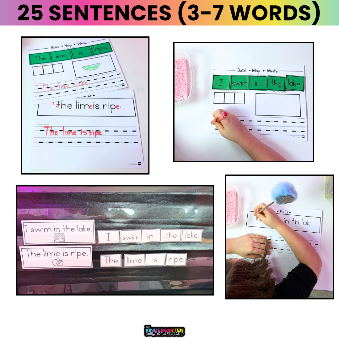 Building Sentences & Sentence Writing BUNDLE-Phonics And Fluency Activities