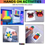 Pattern Blocks Mats And Snap Cubes Mats: Build It Up! Year Long Bundle