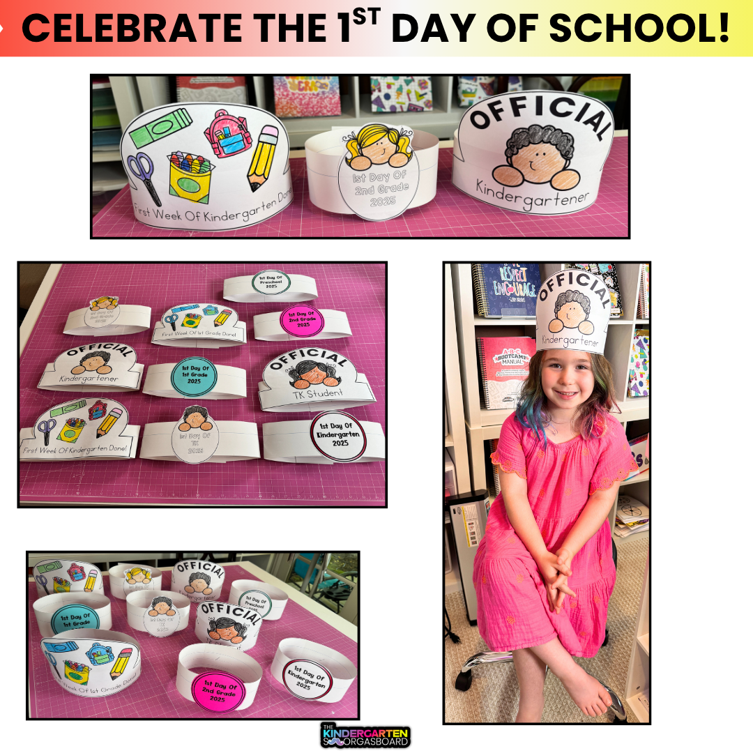 First Day of School Hats And First Day Crowns