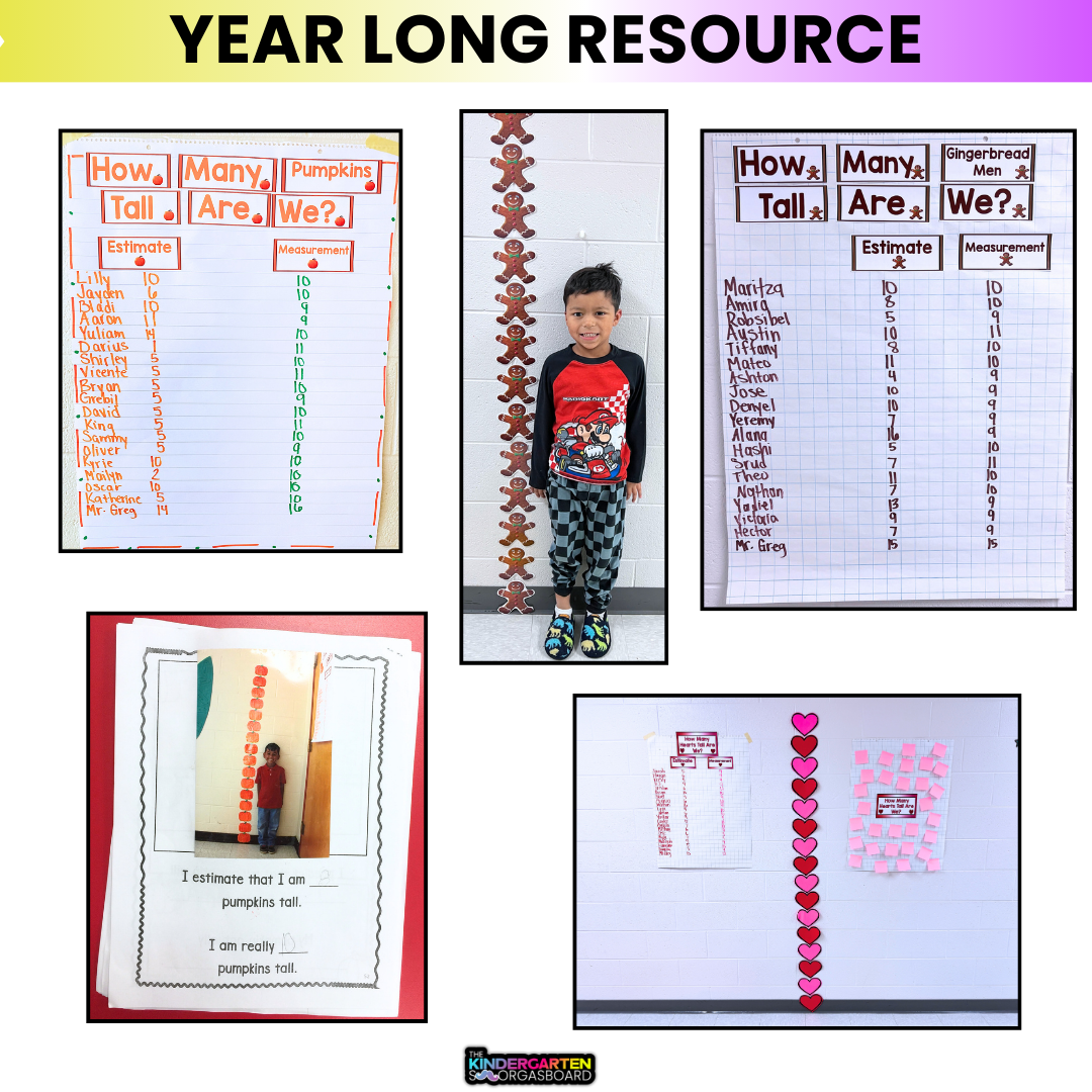 Measure It Up Non-Standard Measurement For The Whole Year