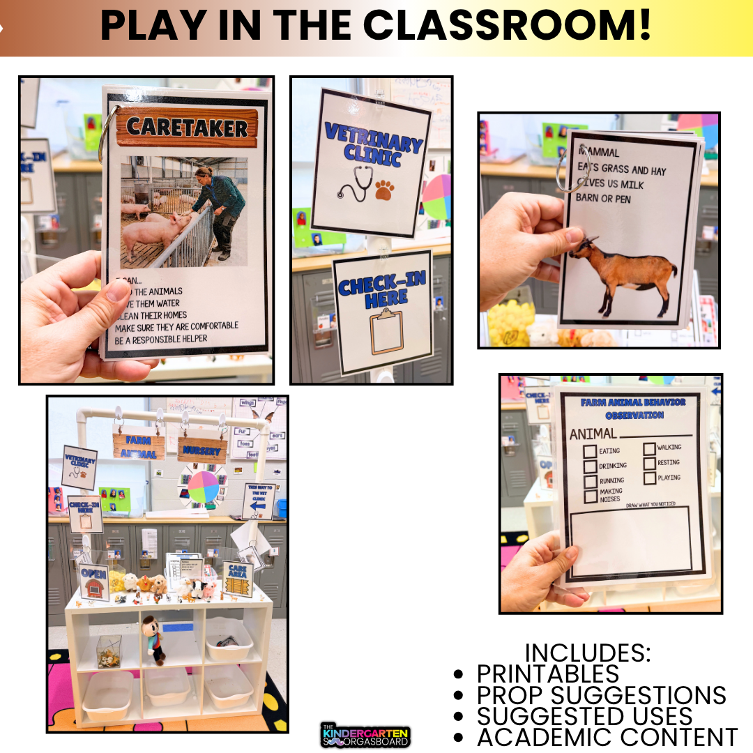 Dramatic Play Center: Dramatic Play Printables: Farm Animals And Farms