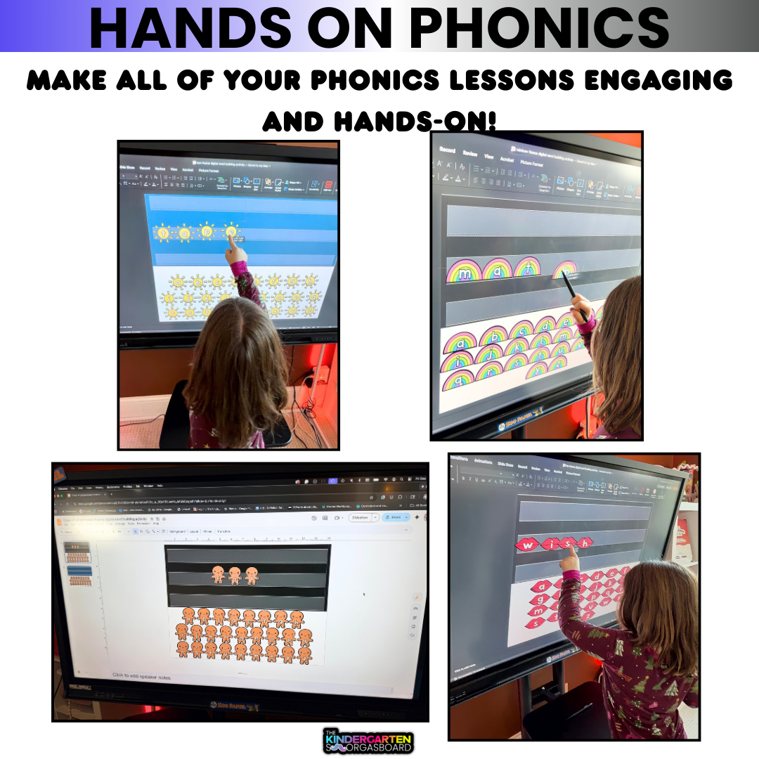 Phonics Activities: 13 Digital Word Building Slides And Phonics Games
