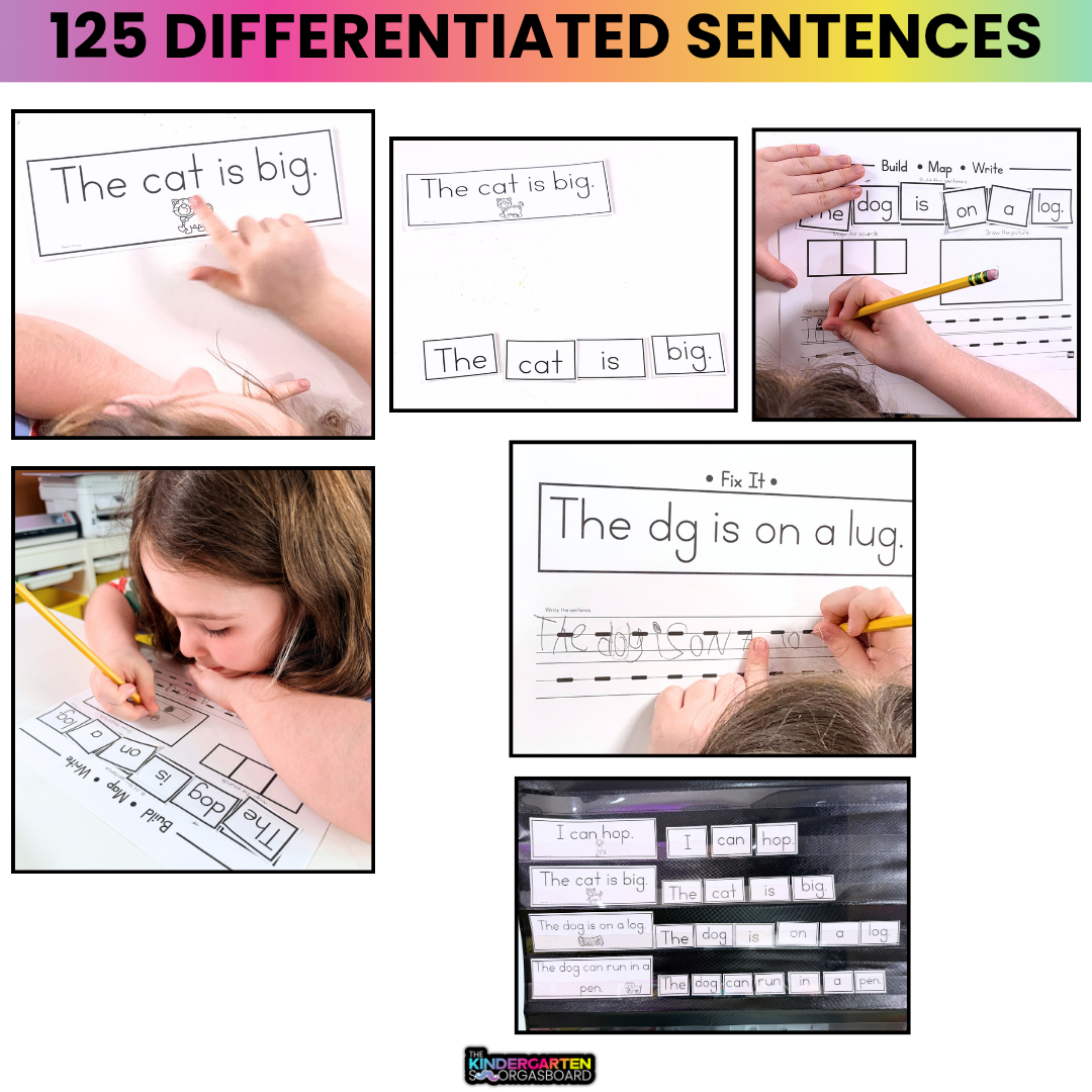 Building SentenceS & Sentence Writing BUNDLE | Phonics And Fluency Activities |