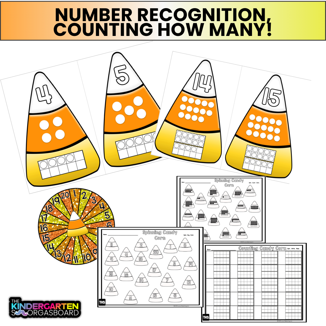 Candy Corn Math Puzzles | Numbers & Counting to 20 Activities
