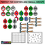 Christmas Numbers and Counting Center Activities Kindergarten Smashing Ornaments