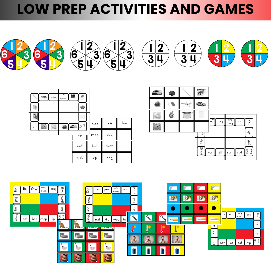 Phonics Centers Kindergarten | CVC Games | Independent Phonics Activities-Game It Up!