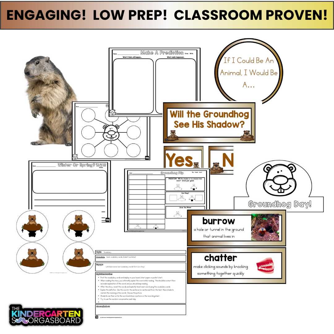 Groundhog Day Activities! Groundhog Craft!