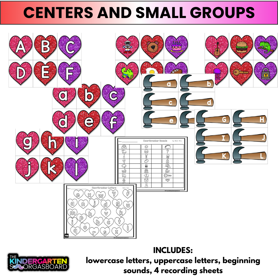 February Activities: Valentine's Day Letters and Sounds Games