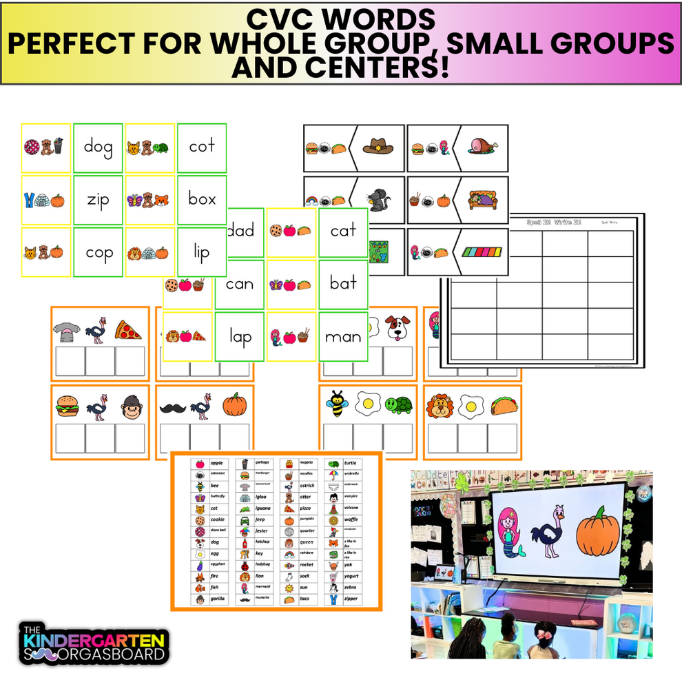 CVC Phonics Secret Words! CVC Mystery Words Phonics Activities – The ...