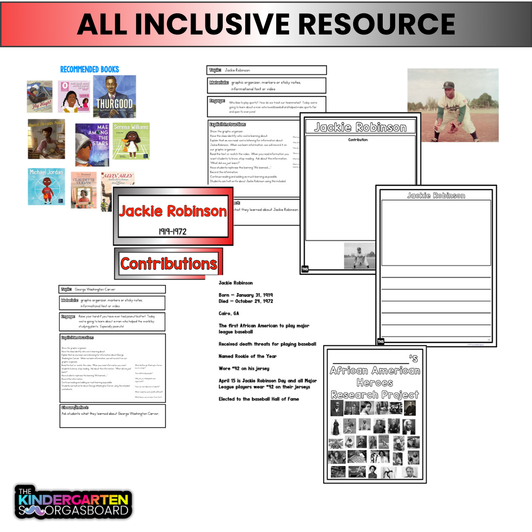 Black History Month: African American Heroes Social Studies Unit