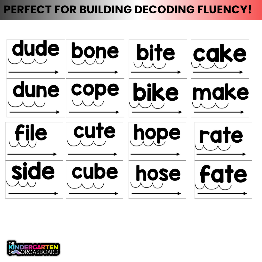 CVCE Flashcards: Phonics Flashcards And Blending Words Activities