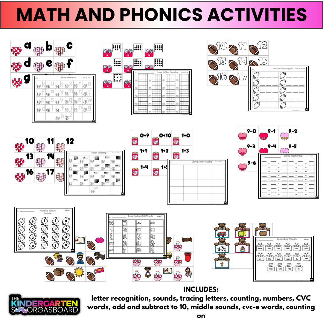 February Activities: Print It Up! February Low Prep Games