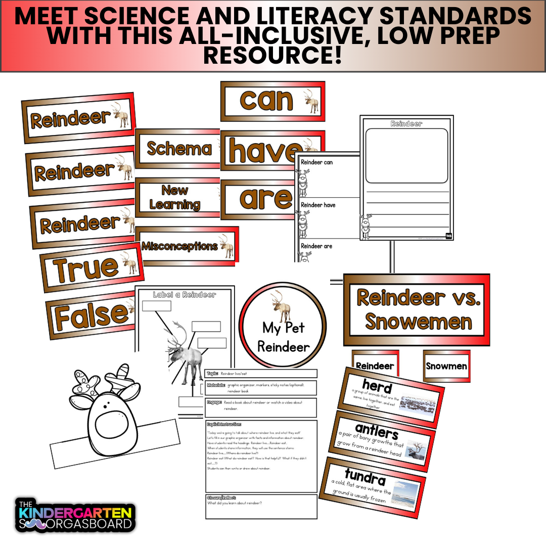 Reindeer: A Research and Writing Project PLUS Centers!