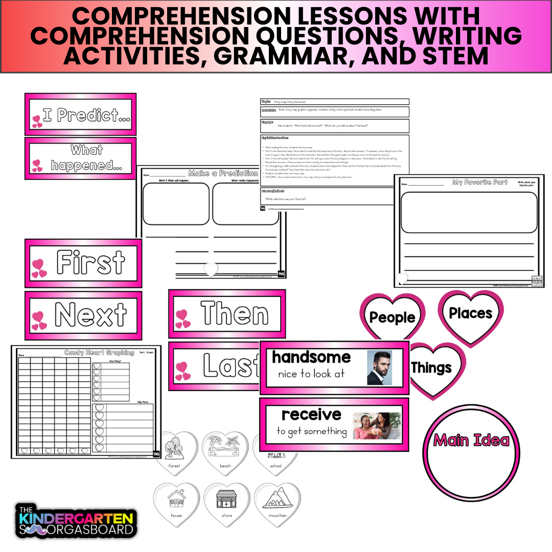 Valentine's Day Activities: The Day it Rained Hearts - Reading Comprehension