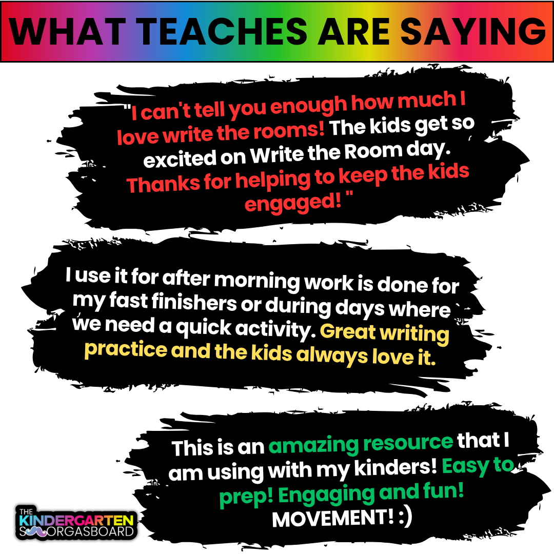 Write the Room for the Whole Year! 15 Write The Room Activities!