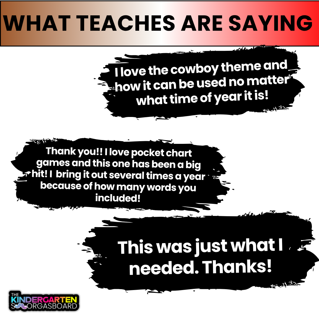 Hands-On Sight Word Activities – Decode, Read & Write 200 Words: Cowboy Theme