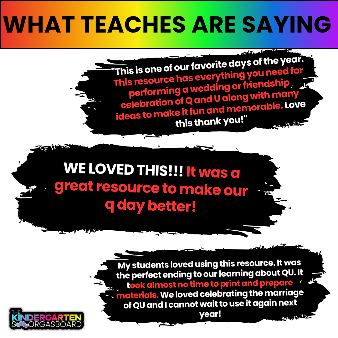 Q And U Wedding Printables l Wedding Of Q And U Phonics Lesson