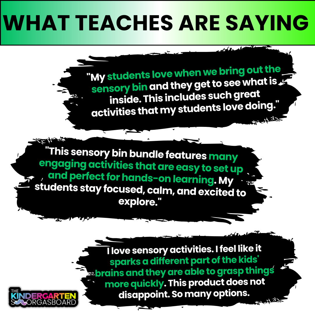 Kindergarten Sensory Bin Activities: March, St. Patrick's Day And Weather