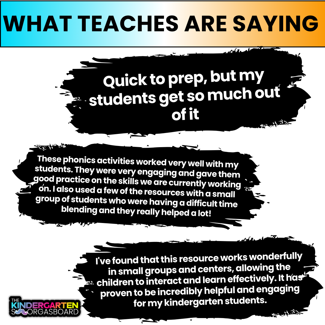 CVC Word Work Centers