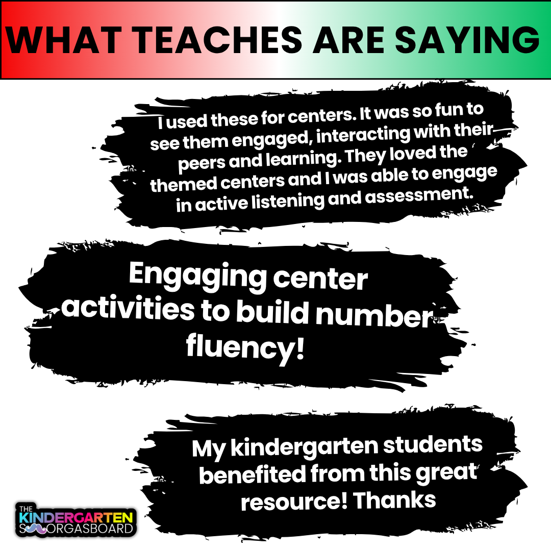 Christmas Numbers and Counting Center Activities Kindergarten Smashing Ornaments