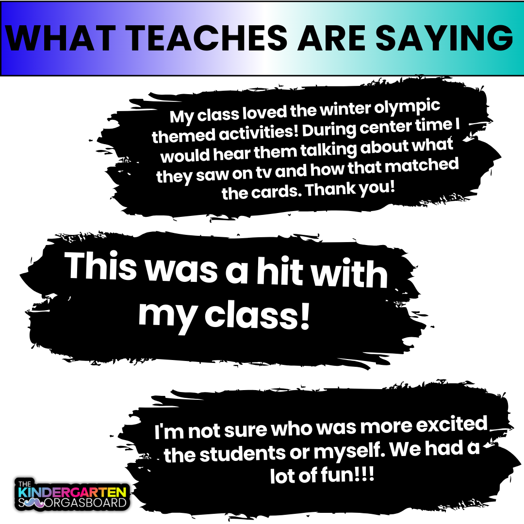 Winter Olympics Activities: Olympics Math And Phonics Centers