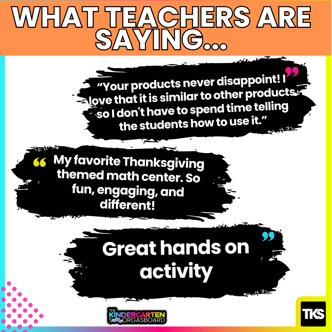 Thanksgiving Math Centers – Turkey Counting Games for Kindergarten Numbers, Ten Frames, and Tally Marks