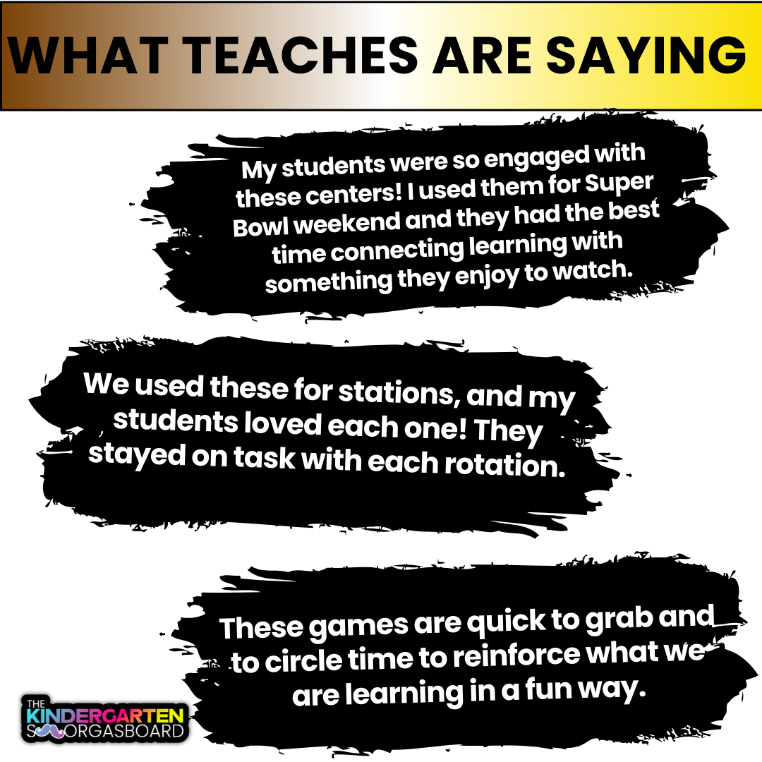 Football Math and Literacy Centers