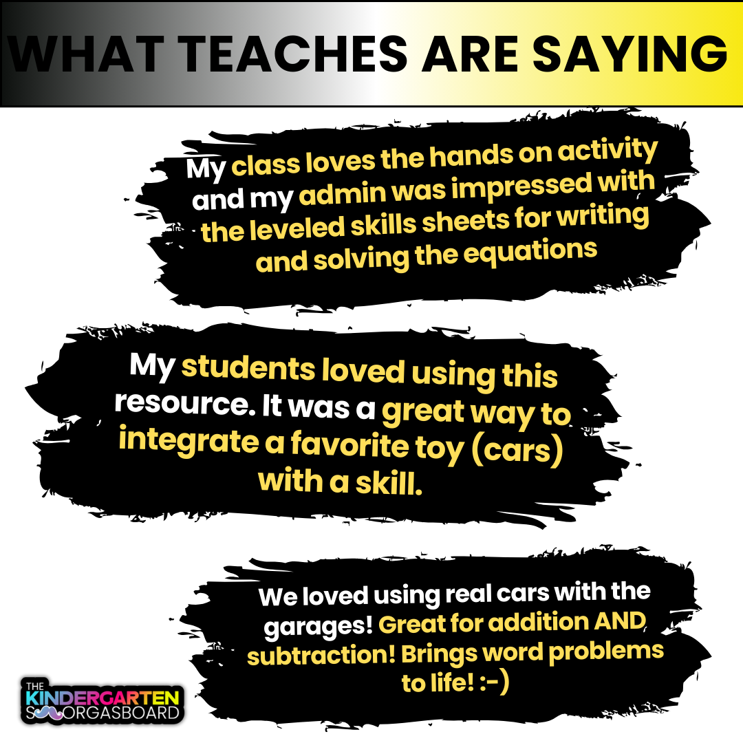 Subtraction To 10: Subtraction Within 10: Subtracting Cars